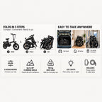 Compact Folding Electric Bike Duo, photo 3